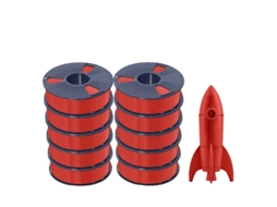 Filamento Para Impressora 3d, Ecolã³gico, Alta Resistãªncia, Alta Velocidade 10 Vermelho Oem