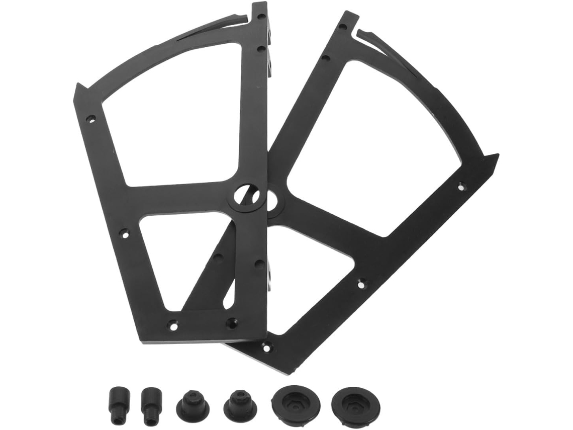 Dobradiças De Plástico Fenical Para Sapateira, Com Design De Porta Basculante, Para Reparo De Móveis, Pretas, De Camada