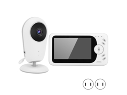 Monitor De Vídeo Sem Fios Digital Para Bebé De 4,3 Polegadas (com Função De Áudio Bidirecional E Bateria Integrada)