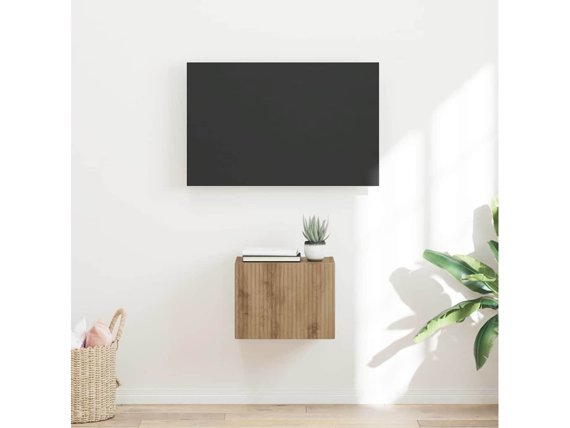 Vidaxl Armário De Tv De Parede 39 X 31 X 29,5 Cm Carvalho Artesanal