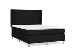 Box Spring Bed, Box Spring Beds Vidaxl Preto Tecido (140 X 200 Cm)