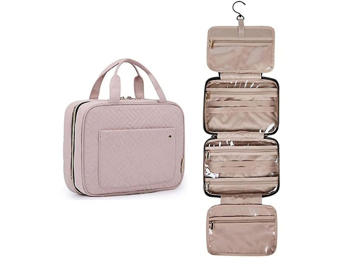 Bolsa De Toalharia De Viagem Com Gancho, Organizador Resistente À Água (rosa Bebê) Rosa
