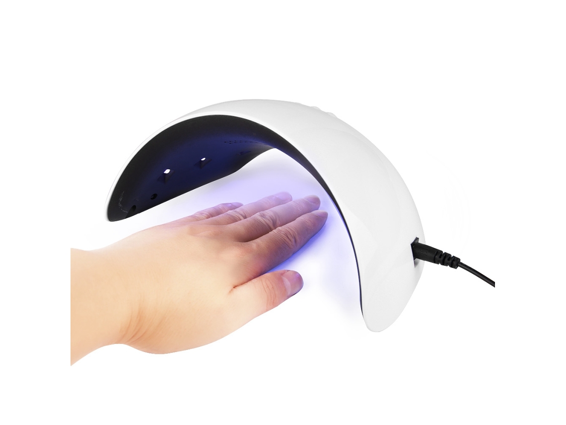 Lâmpada De Esmalte De Unha Profissional 36w Secadora Rápida Com Luz Led/uv Para Manicure (branco)