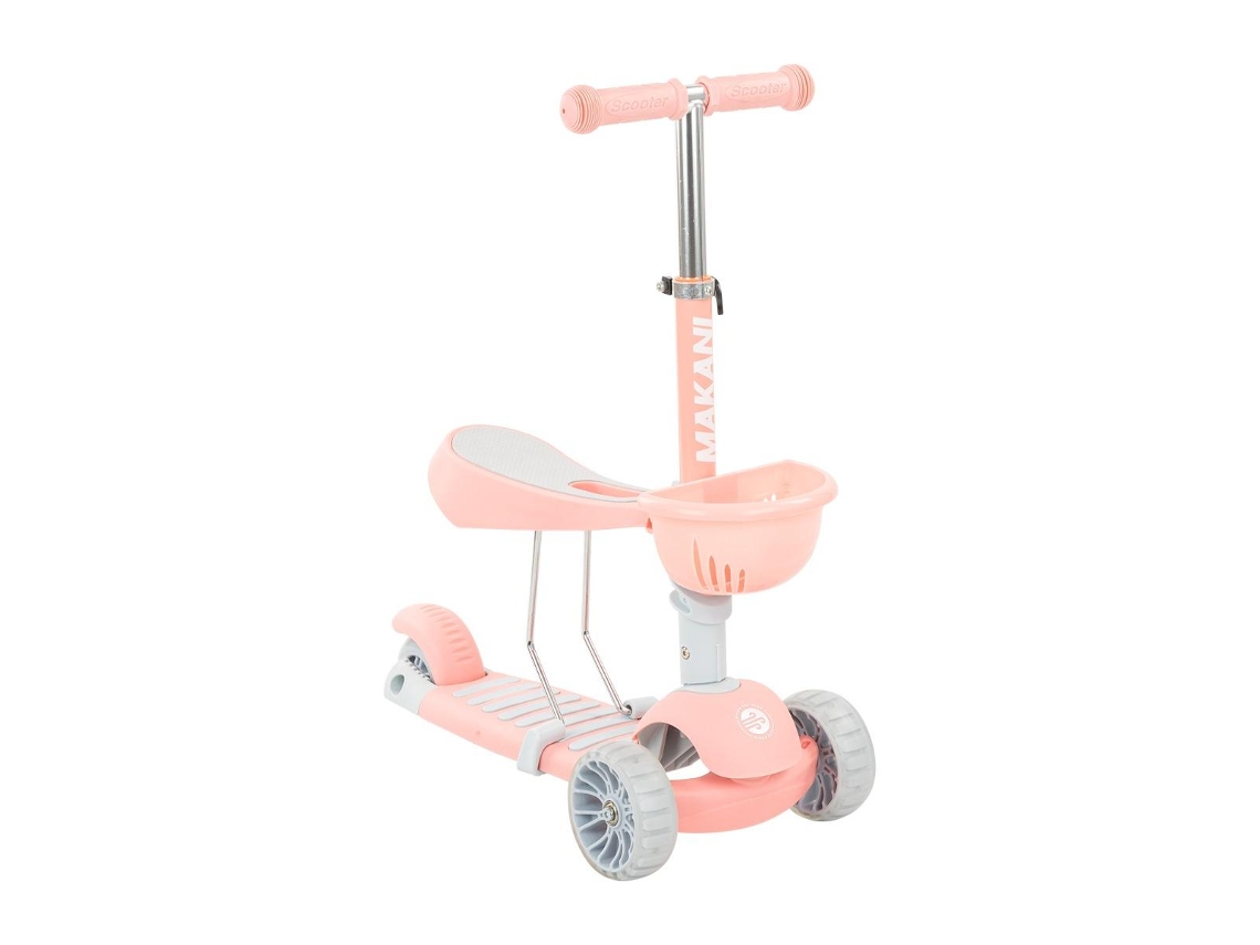 Trotinete Makani Scooter BonBon 3 em 1 Rosa