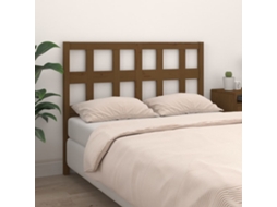 Vidaxl Cabeceira De Cama 125,5x4x100 Cm Pinho Maciço Castanho Mel