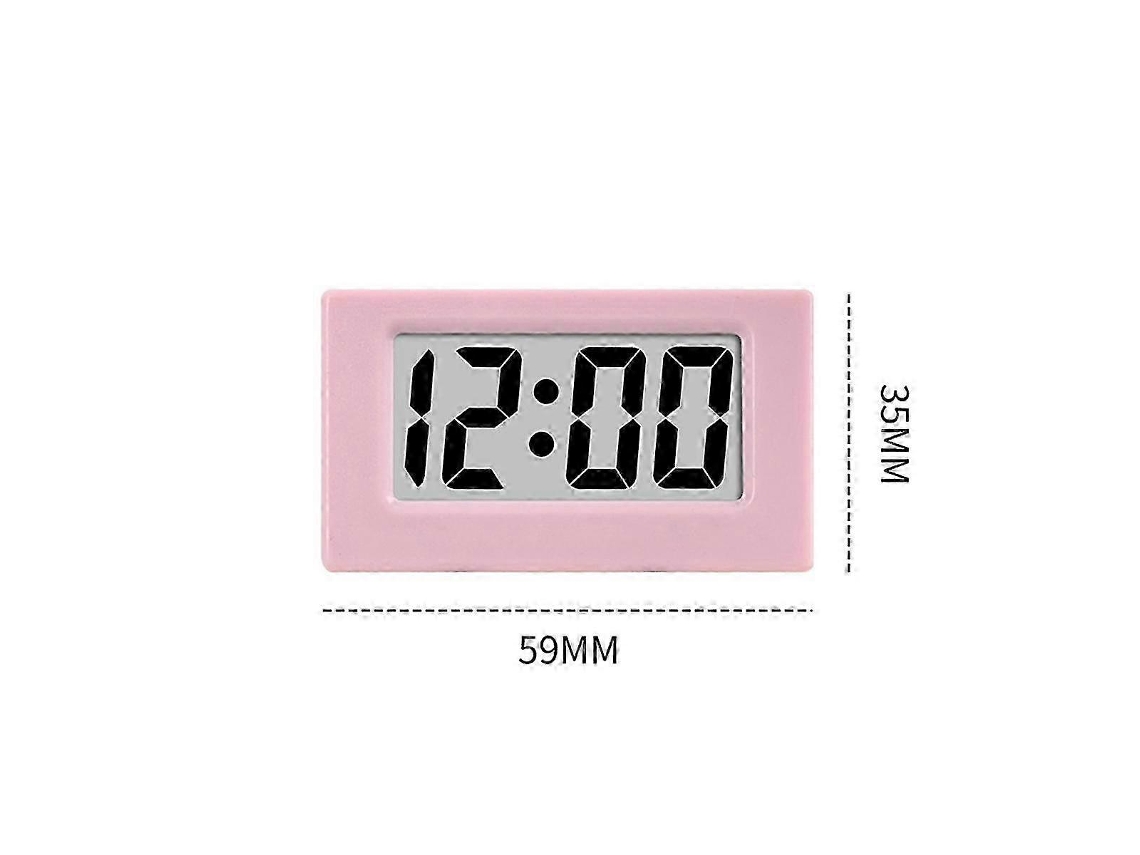 Mini Clock Triangle Led Screen Lectronic Digital Alarm Screen Desktop Clock For Home Office Table Bedroom Decor Pink