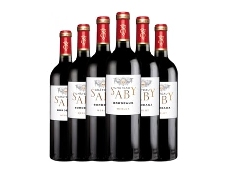 Vinho FAMILIE SABY Merlot Bordeaux Supérieur (0.75 L - 6 Unidades)