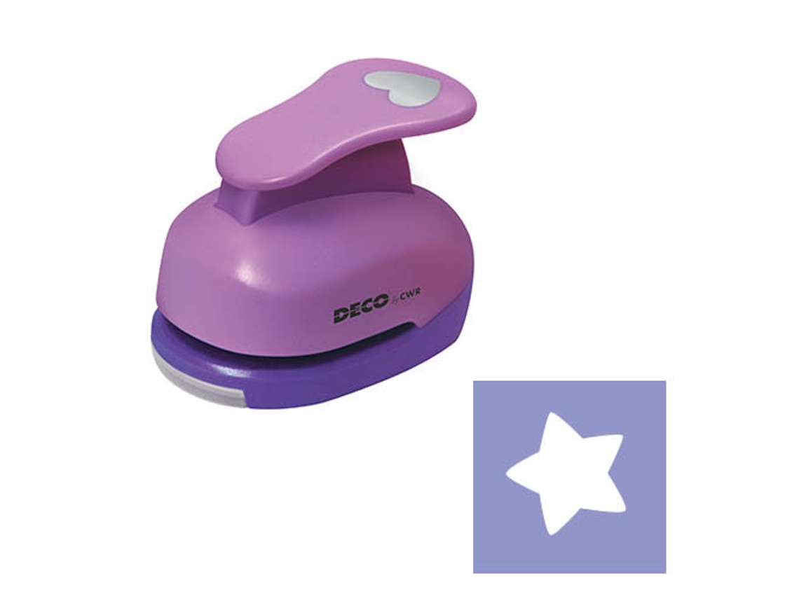 Perfurador de papel rosa roxo CWR 10980/1