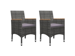 Maison Exclusive - 3 Pcs Conjunto De Jantar Para Jardim Cinzento