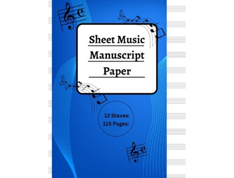 Livro Music Manuscript Paper de Tiarna Combs (Inglês)