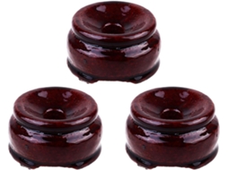Suportes Madeira Vintage Bolas Conjunto 3 Unidades Suporte Seguro Resistente Exibir Objetos Redondos GOKOCO