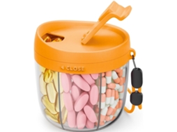 Organizador De Comprimidos Eifson 7 Compartimentos Anti-mistura Sem Bpa (laranja)