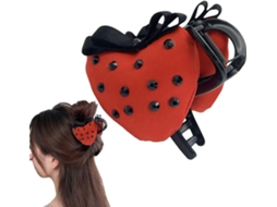 Presilhas De Cabelo Em Formato De Garra De Morango Para Mulheres - Acessórios De Cabelo Modernos