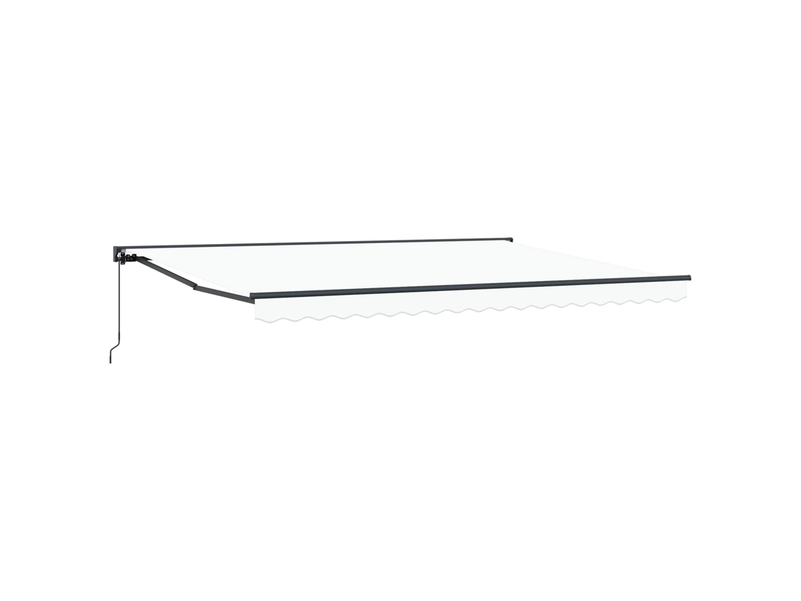 Conjunto 1 Toldo Retrátil Vidaxl Antracite Alumínio (4 × 3,5 M)
