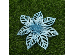 Laxiscreed Flores Natalícias Decorativas Com Brilho E Recorte Para Decoração De Natal Festiva