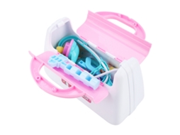 Primerox brinquedo de Jogo de Papel Kit Médico com Estetoscópio Seringa para Crianças Rosa