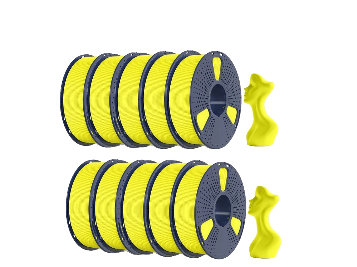 Filamento 3d, Textura Fosca, Impressã£o Em Alta Velocidade, Hsmpetg Amarelo Oem