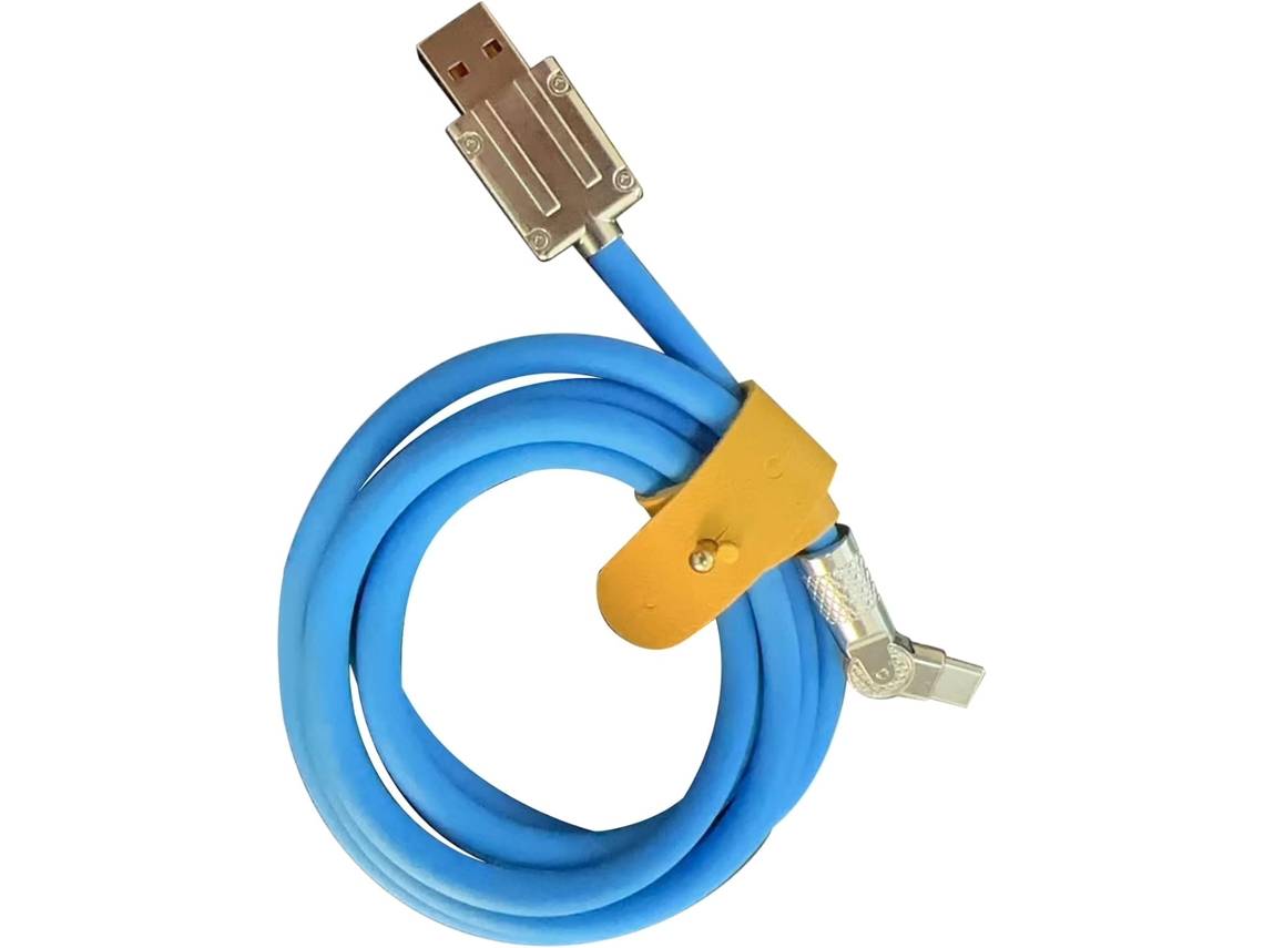 Cabo Usb De Silicone Líquido Com Carregamento Super Rápido 120 W E 6
