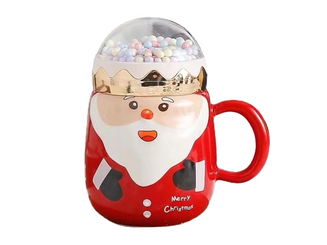 Laxiscreed Caneca De Cerâmica Big Eye Santa Claus Para Presente Divertido De Natal