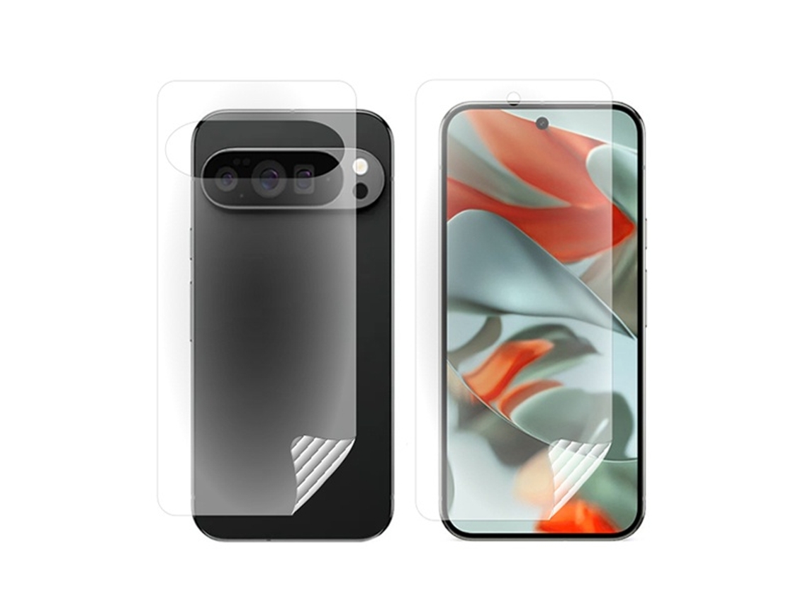 Kit Película Protectora De Hydrogel Frente E Verso Gift4me Para Google Pixel 10 Pro - Transparente