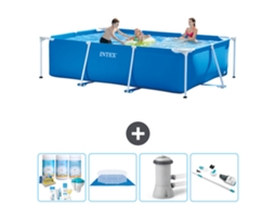 Intex Piscina Com Estrutura Retangular - 300x200x75 Cm - 5-peças S20839