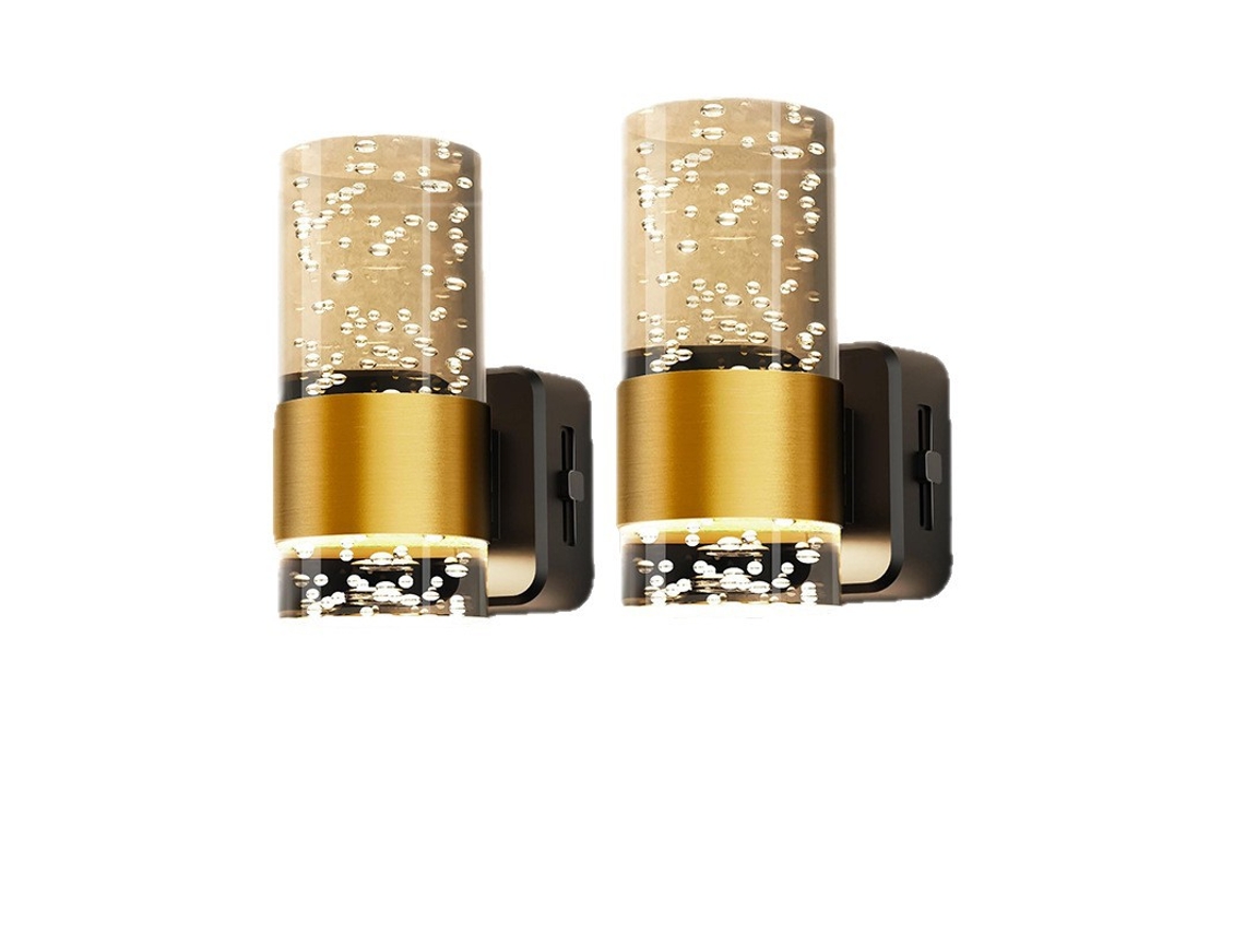 Conjunto De 2 Luzes Noturnas De Tomada Com 100lm E 3000k E Brilho Regulável E Sensor Crepuscular