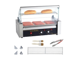 Máquina De Fazer Cachorro Quente Com 12 Rolos E Grelha Antirrespingos De 1000 W PENGDSJE