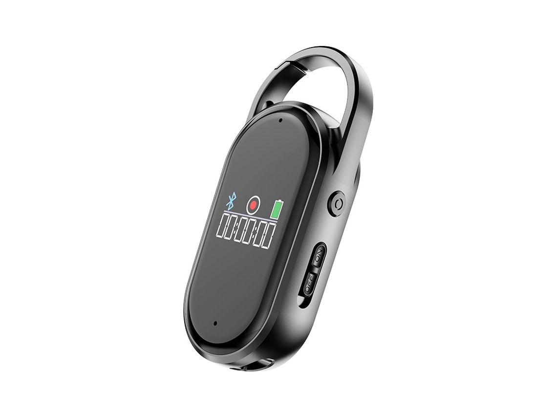 Gravador De Voz Com Clipe E Mosquetão, Ia, Gpt, Deepseek, Transcrição - 64 Gb (preto)