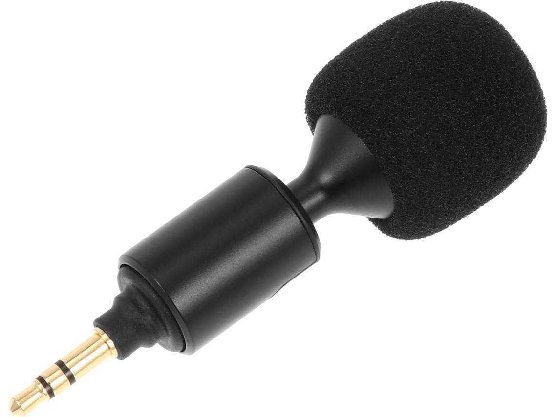 Microfone Reto Universal De 3,5 Mm Para Celular, Laptop E Tablet.