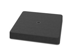Peso de Base para Guarda Sol BTFORUS impermeável com enchimento com Areia plástico 89x89x10,5cm preto