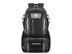 Mochila De Caminhada Para Atividades Ao Ar Livre (preta), Bolsa De Viagem De Grande Capacidade.