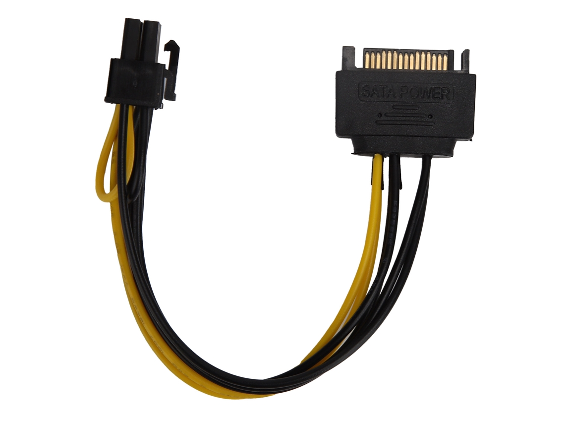 5pcs Adaptador De Cabo De Alimentação Sata 8pin Para 15pin Para Placa De Vídeo E Disco Rígido