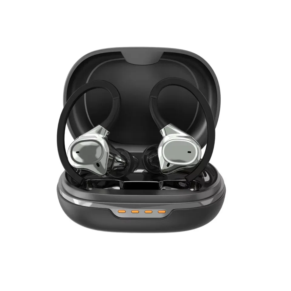 Fones de Ouvido Bluetooth Sem Fio com Microfone, Controles de Toque e Design À Prova D'água. MDUG (preto)
