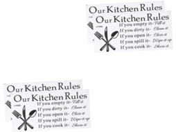 Conjunto De 4 Adesivos De Parede Para Cozinha, Réguas Removíveis, Decoração Criativa "faça Você Mesmo"
