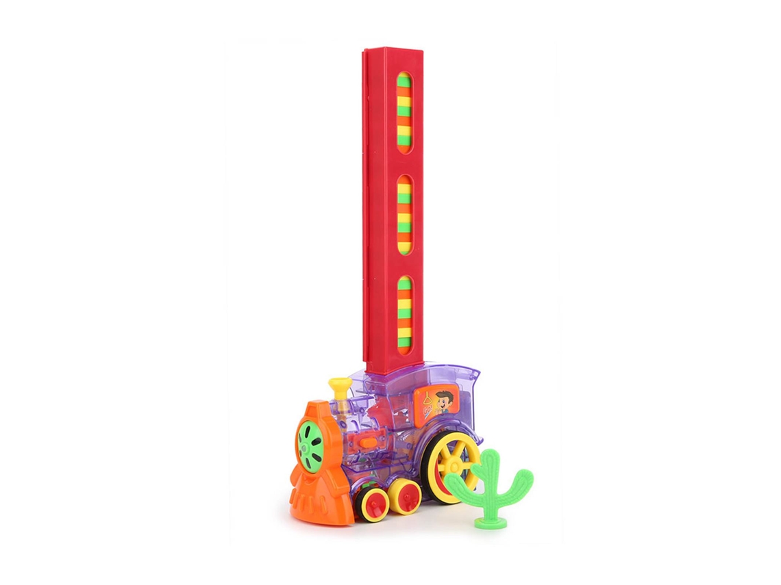 Mali brinquedo Educativo de Montagem Domino Veículo Elétrico Transparente 60pcs para Crianças 3+