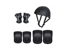 Protetor e Corretor Corporal para Crianças Equipamento de Proteção de Skate Preto