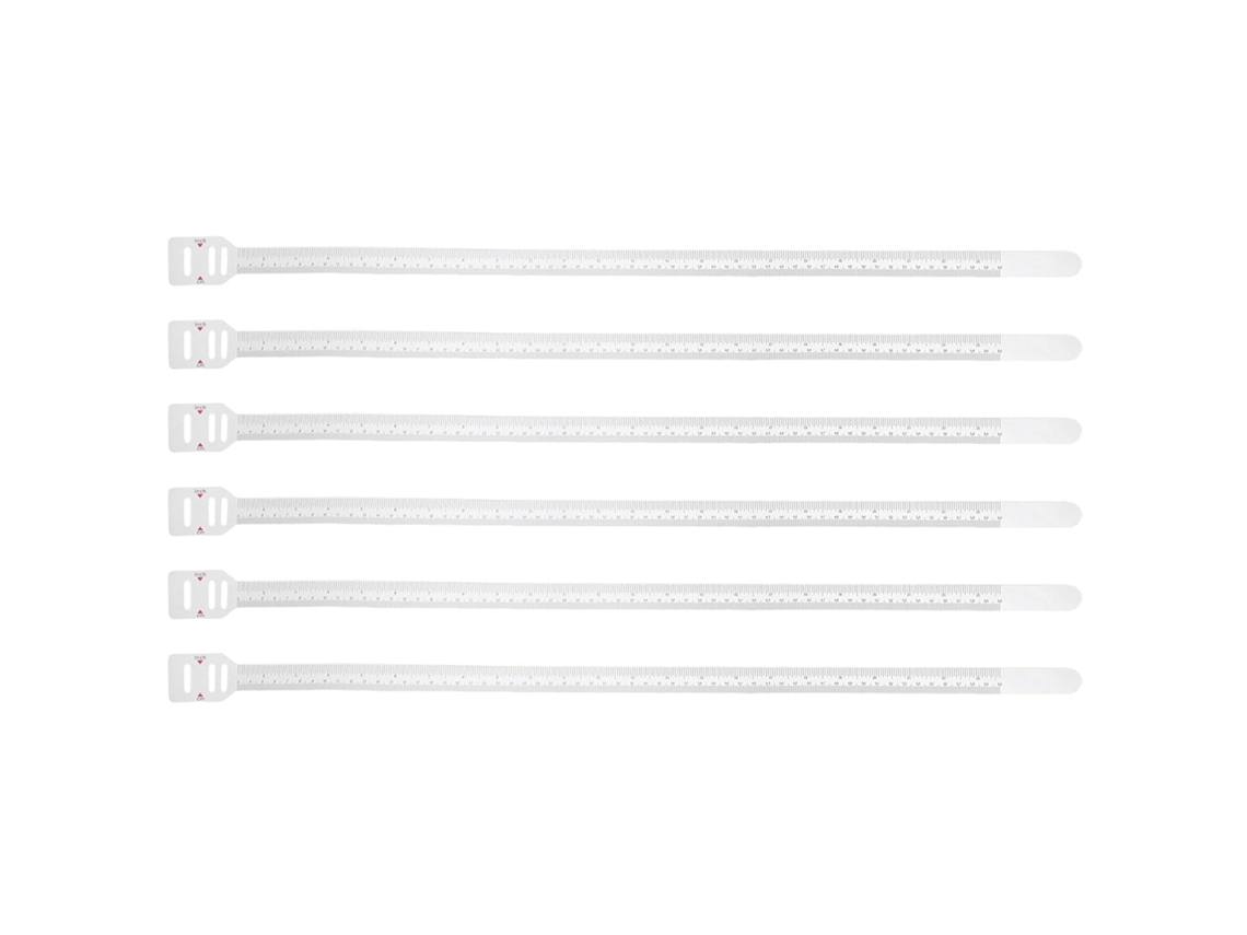 Conjunto De 6 Fitas Métricas Infantis Kisangel, Fitas Métricas De Plástico Branco Precisas E Leves Para Uso Doméstico