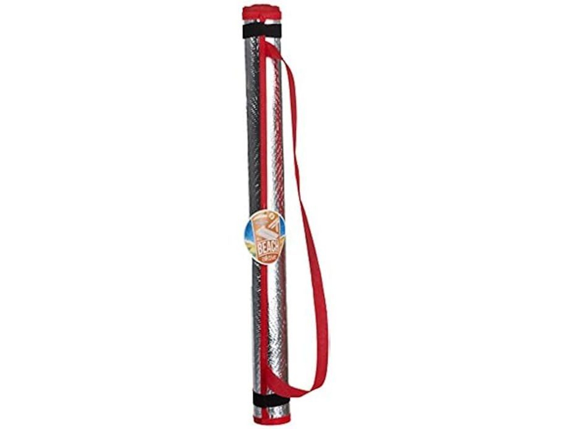 Toalha de Praia COLORBABY 180x60 cm marrom palha e alumínio | COLORBABY