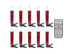 10Pcs Lâmpada de Vela ALLINLESS