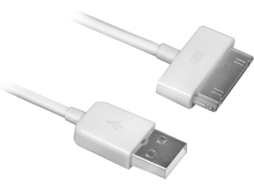 Cabo EWENT EW9903 (USB - 30 Pin - 1.5 m - Branco)