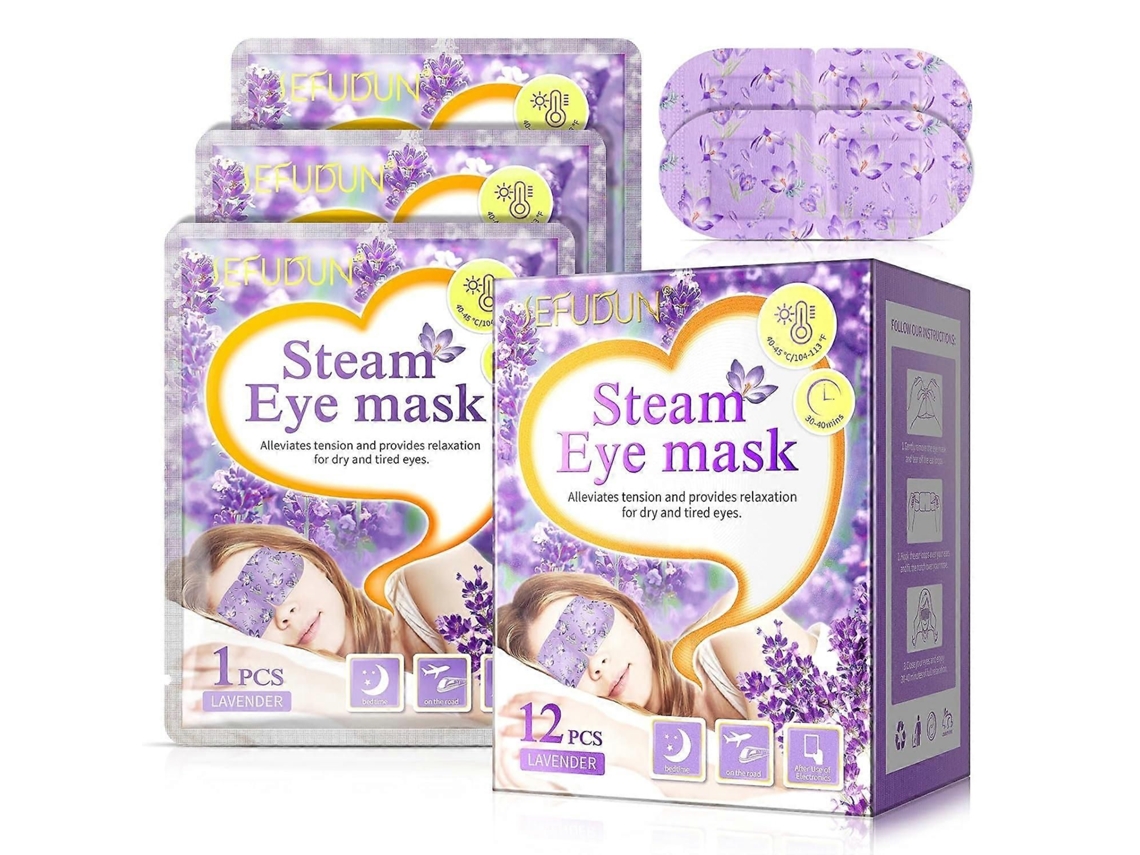 Máscara De Olho A Vapor, Máscaras Para Olhos Secos, Máscara De Olhos Auto-aquecimento, Acalma Os Olhos Cansados, Lavanda 40-60 Minutos Máscara De