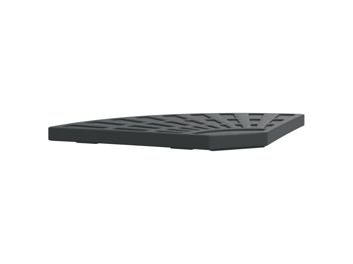 Parasol Base Weight, Parasol Base Weights Vidaxl Preto Polietileno (n/a)