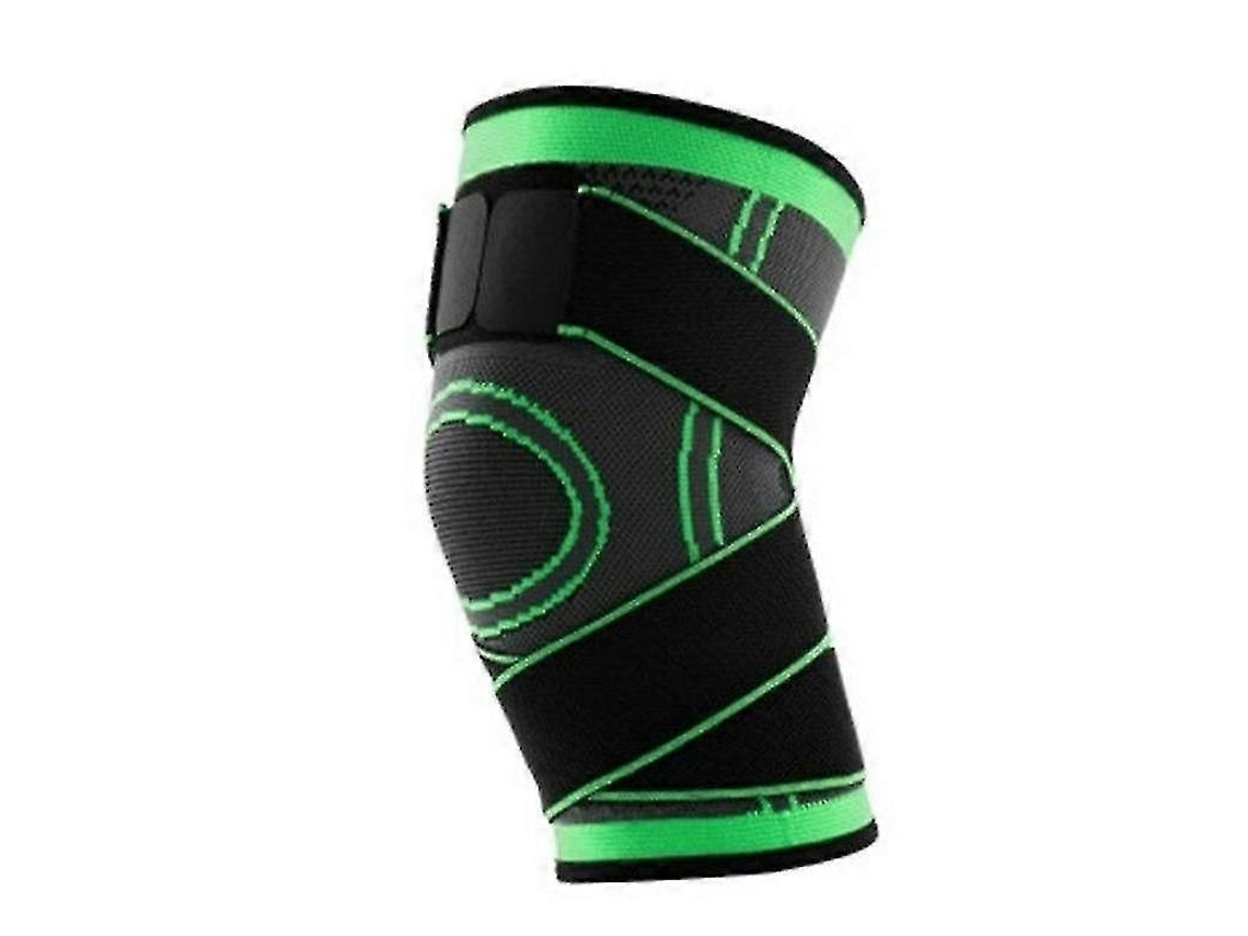 Lurelia Joelheira Compressão Rotação 360°, Para Ciclismo, Nylon, Preto / Verde / Laranja, G