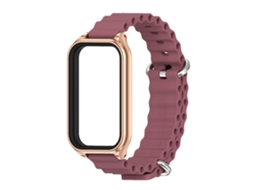 Pulseira de silicone ocean para Redmi Band 3/mi Band 9 Active vermelho HEXINYIGJLY