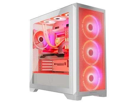 Caixa Semitorre Atx MODECOM Volcano Expanse S Apex Argb Branco Mini-Itx Matx Midi-Tower