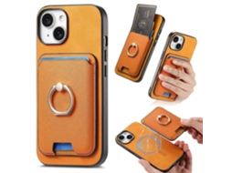 Capa Com Suporte E Compartimento Magnético Removível Para Iphone 14