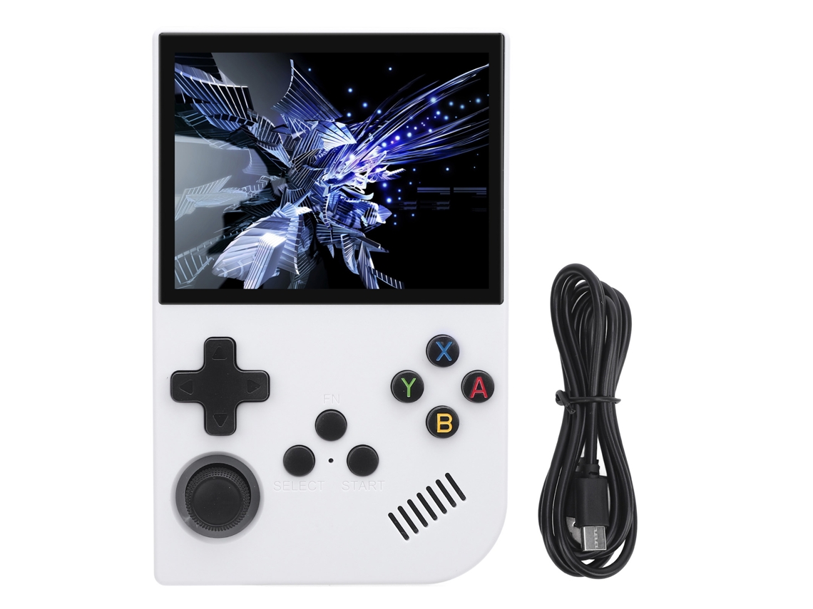 Aetheria console de Jogos Portátil 64gb Tela Ips 3,5 Polegadas Rk3326 Linux 3500mah Branco