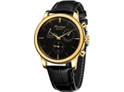 Lurelia Relógio Mecânico Masculino, Automático, Data/calendário, Couro