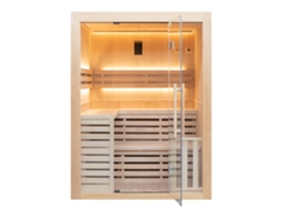 Sauna tradicional finlandesa 4 lugares em madeira de fogão caseiro 4,5 kW Sense 4