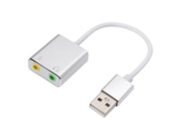 Adaptador De Placa De Áudio (interface Usb 2.0 Canal Virtual 7.1 3d)